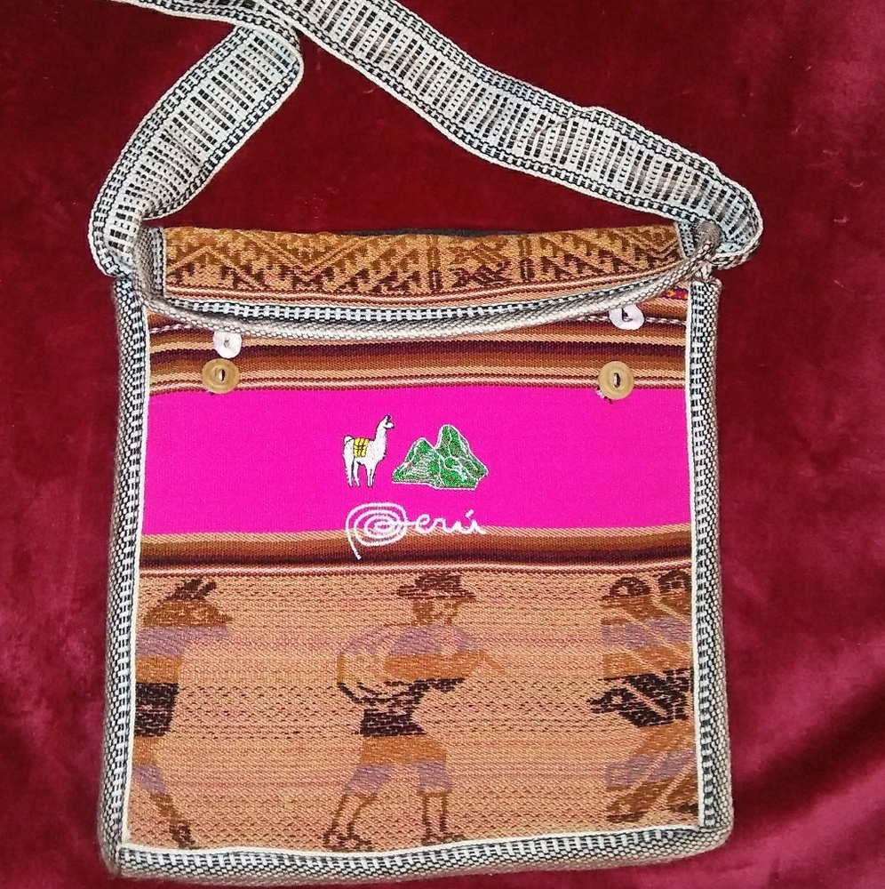 Ethnic Purse from Peru with Tribal Designs